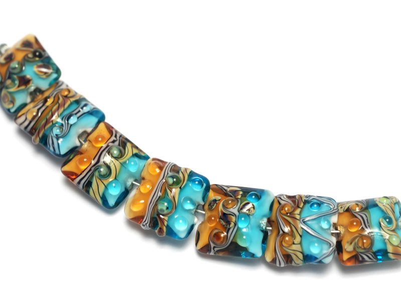 grace lampwork beads artisan handmade glass beads SRA