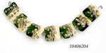 10406204 - Seven Green w/Dark Ivory Pillow Beads