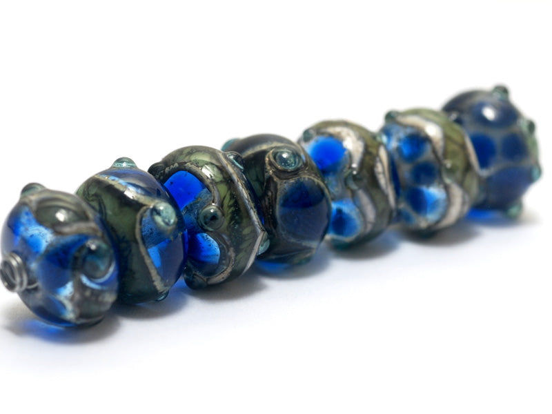 grace lampwork beads artisan handmade glass beads SRA