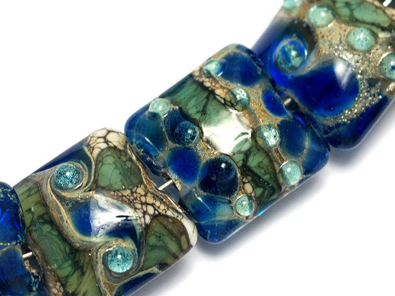 grace lampwork beads artisan handmade glass beads SRA