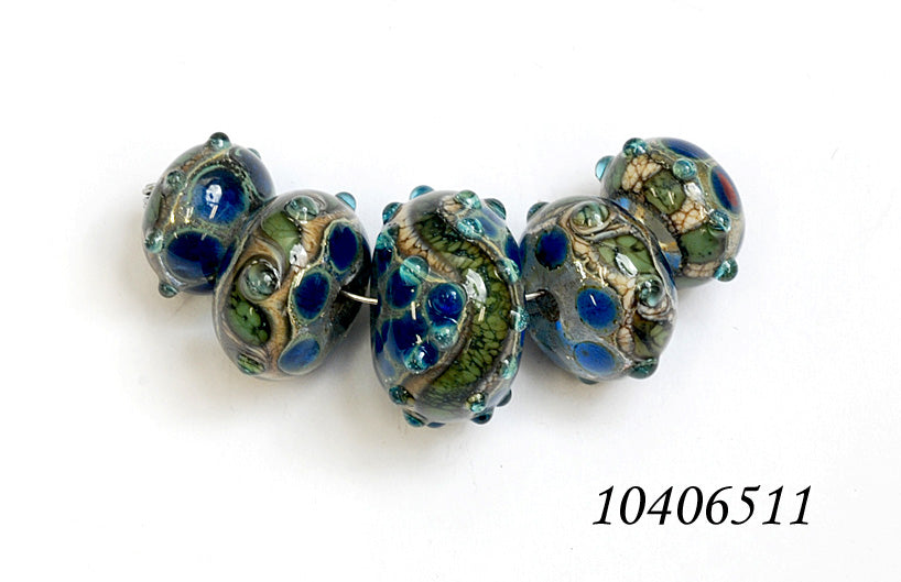 grace lampwork beads artisan handmade glass beads SRA