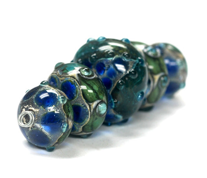 grace lampwork beads artisan handmade glass beads SRA
