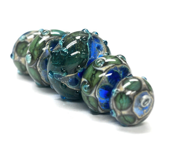 grace lampwork beads artisan handmade glass beads SRA