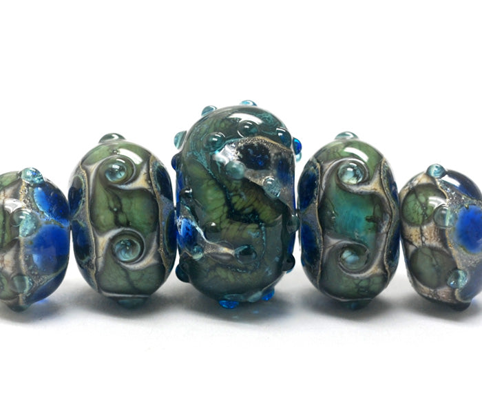 grace lampwork beads artisan handmade glass beads SRA
