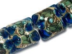 10406514 - Four Deep Blue Ocean Pillow Beads