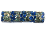 10406514 - Four Deep Blue Ocean Pillow Beads