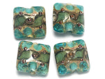 10406714 - Four Cool Teal Ocean Pillow Beads