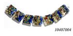 10407004 - Seven Transparent Ink Blue w/Free Style Pillow Beads