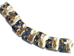 10407004 - Seven Transparent Ink Blue w/Free Style Pillow Beads
