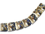 10407004 - Seven Transparent Ink Blue w/Free Style Pillow Beads