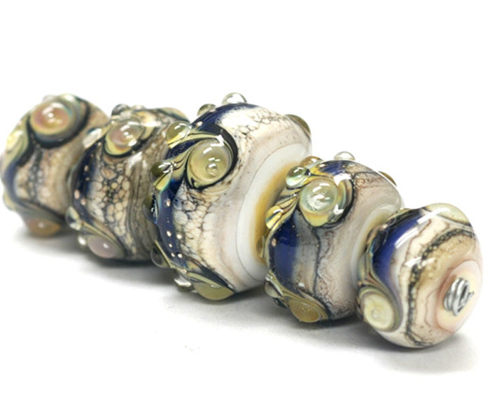 grace lampwork beads artisan handmade glass beads SRA
