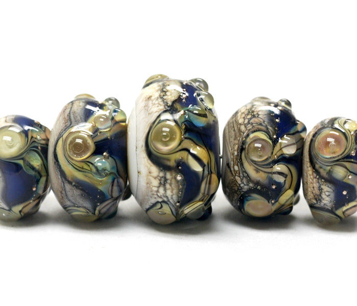 grace lampwork beads artisan handmade glass beads SRA
