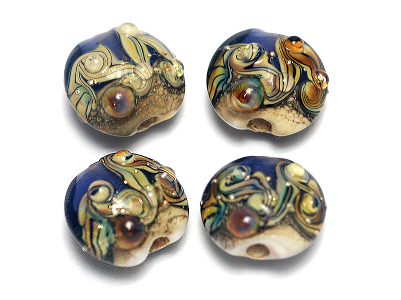grace lampwork beads artisan handmade glass beads SRA