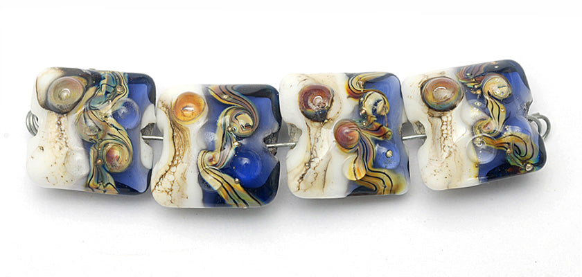 grace lampwork beads artisan handmade glass beads SRA