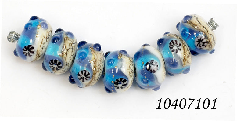 10407101 - Seven Seashell Beach Rondelle Beads