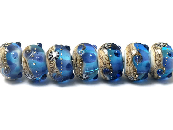 10407101 - Seven Seashell Beach Rondelle Beads