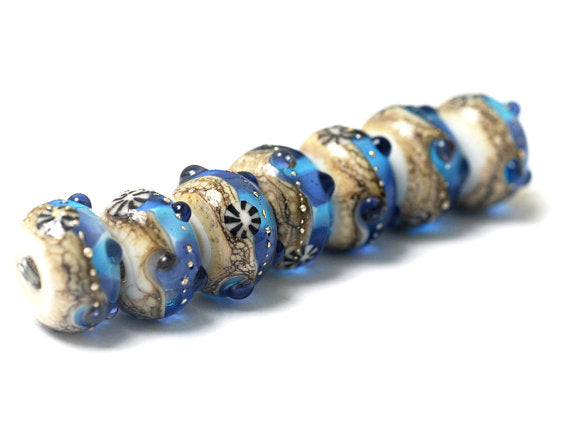 10407101 - Seven Seashell Beach Rondelle Beads