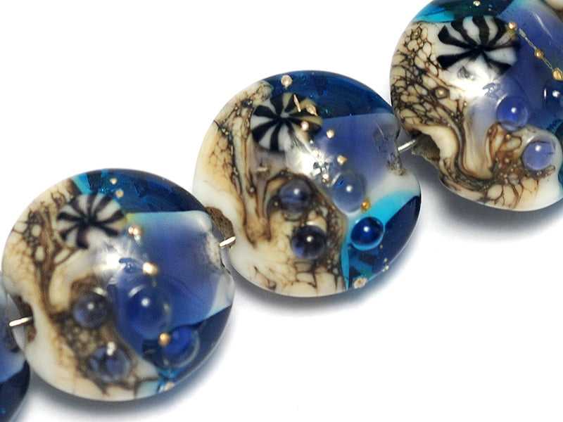 grace lampwork beads artisan handmade glass beads SRA