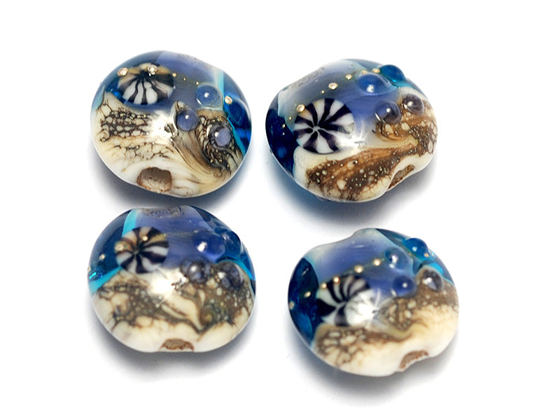 grace lampwork beads artisan handmade glass beads SRA
