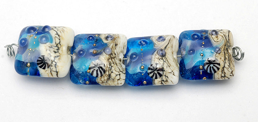 grace lampwork beads artisan handmade glass beads SRA