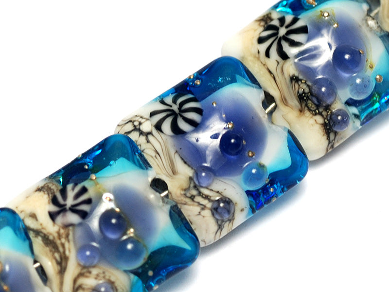 grace lampwork beads artisan handmade glass beads SRA