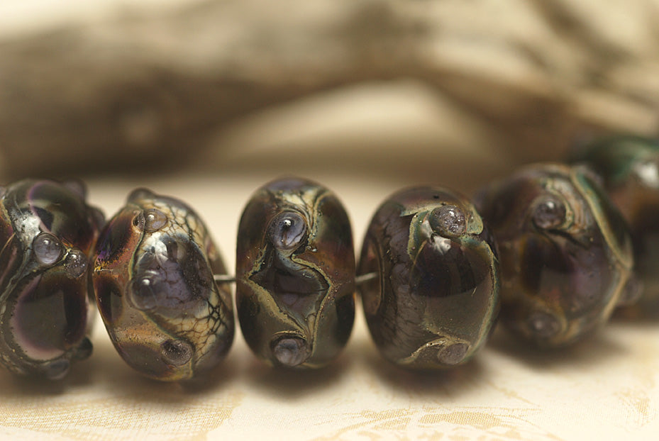 grace lampwork beads artisan handmade glass beads SRA
