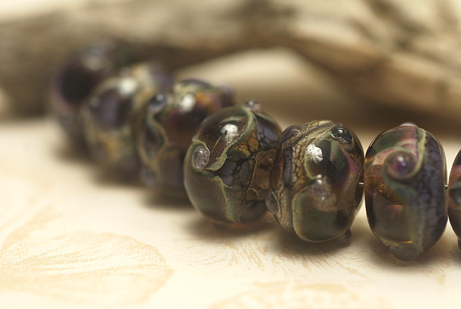 grace lampwork beads artisan handmade glass beads SRA