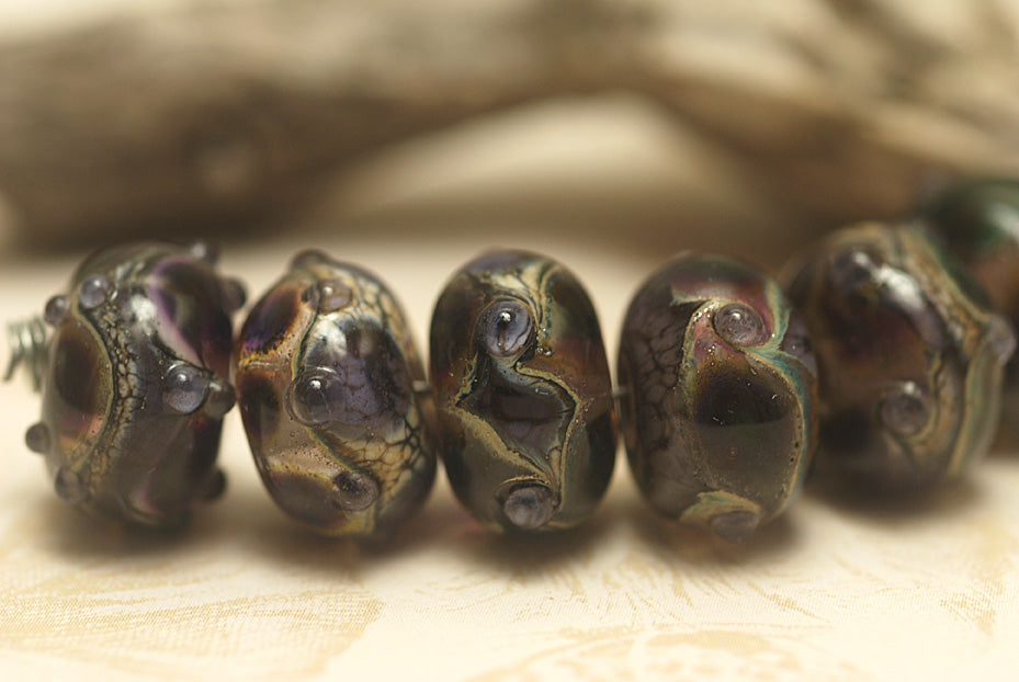 grace lampwork beads artisan handmade glass beads SRA