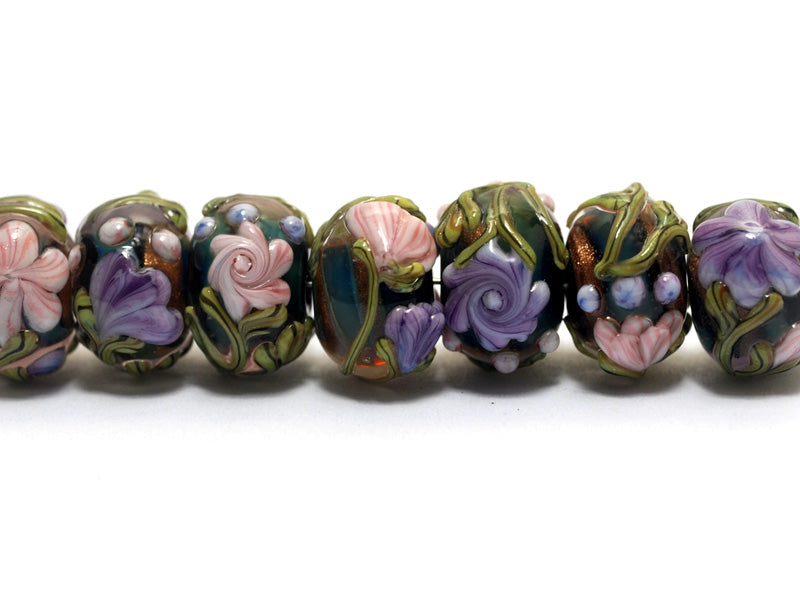 grace lampwork beads artisan handmade glass beads SRA