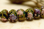 grace lampwork beads artisan handmade glass beads SRA