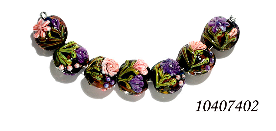 grace lampwork beads artisan handmade glass beads SRA