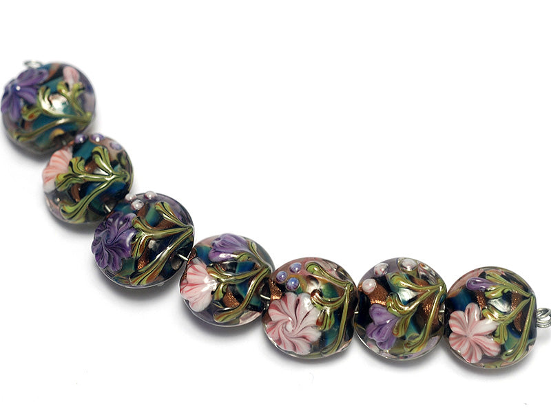 grace lampwork beads artisan handmade glass beads SRA