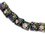 10407404 - Seven Pink & Purple Floral Pillow Beads