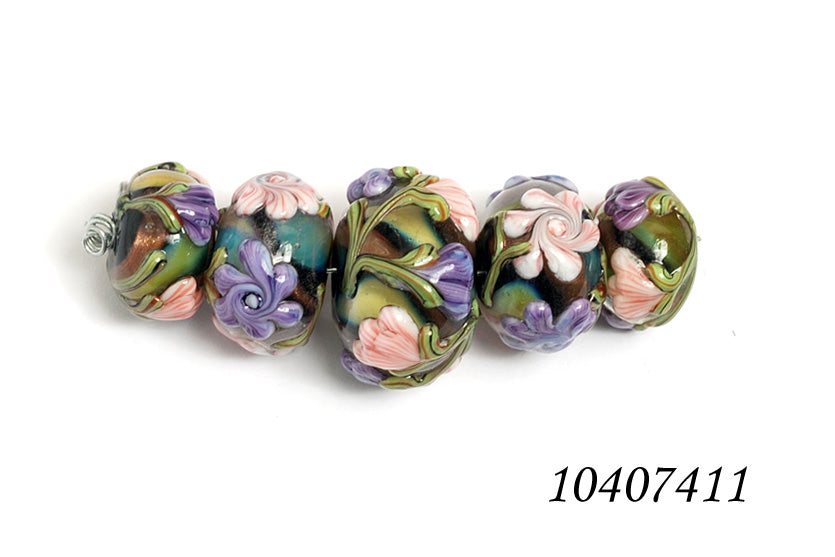 grace lampwork beads artisan handmade glass beads SRA