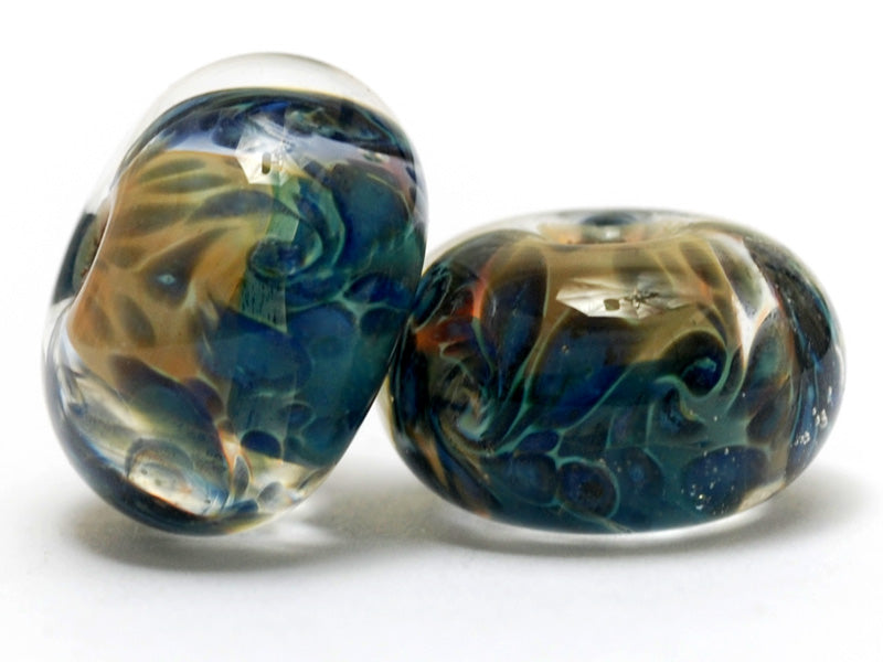 grace lampwork beads artisan handmade glass beads SRA