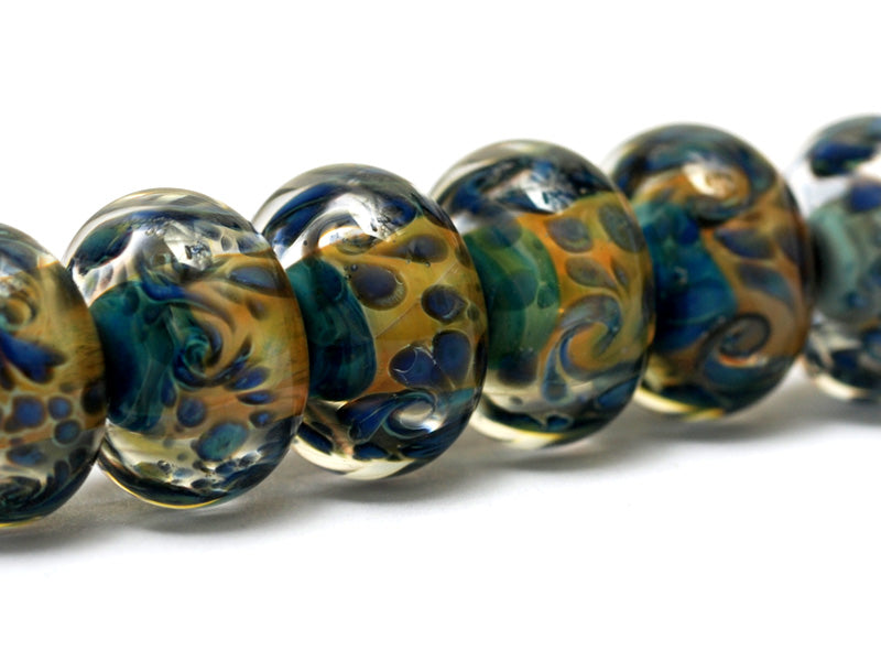 grace lampwork beads artisan handmade glass beads SRA