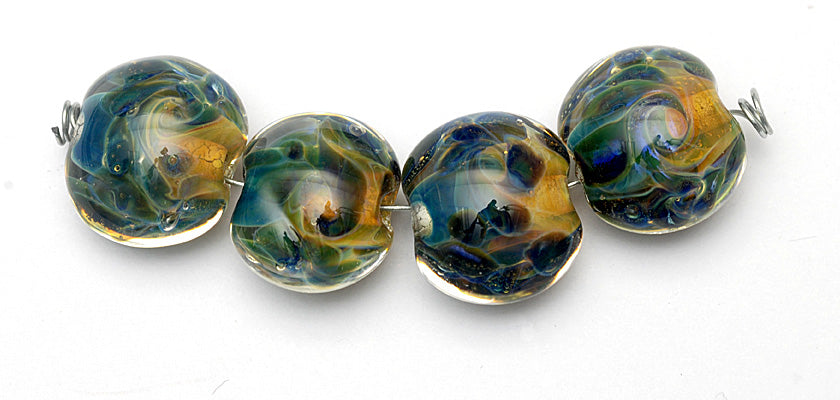 grace lampwork beads artisan handmade glass beads SRA
