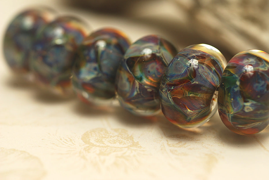 grace lampwork beads artisan handmade glass beads SRA