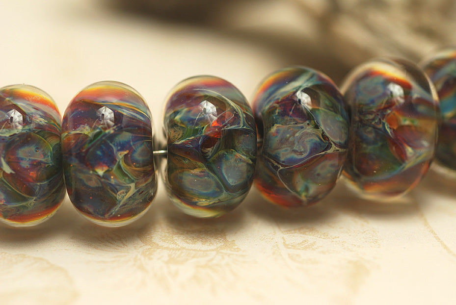 grace lampwork beads artisan handmade glass beads SRA