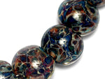 10408212 - Four Blues Free Style Boro Lentil Beads