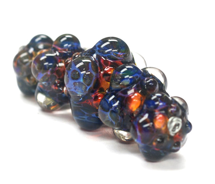 10408411 - Five Graduated Multi-Colored Rondelle Beads
