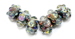 10408921 - Six Purple & Blue Rondelle Beads
