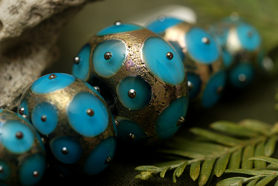 grace lampwork beads artisan handmade glass beads SRA