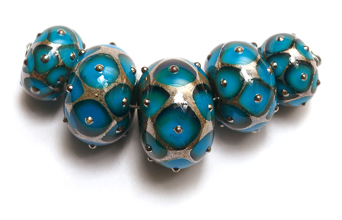 grace lampwork beads artisan handmade glass beads SRA