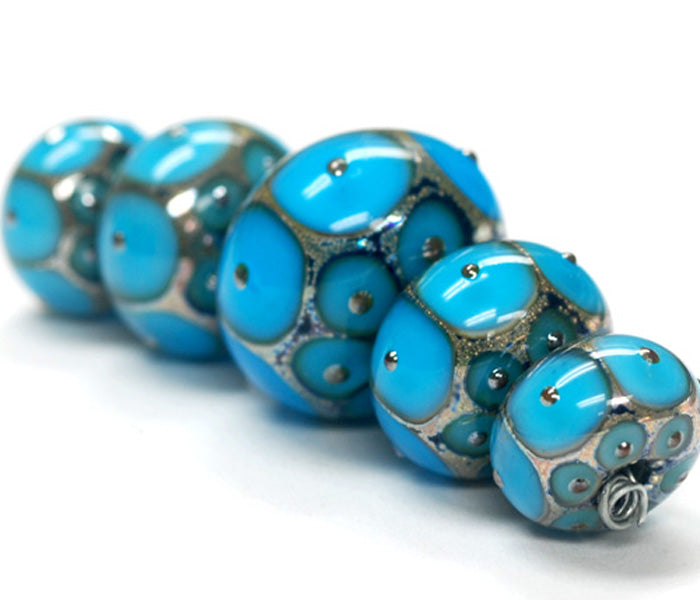 grace lampwork beads artisan handmade glass beads SRA