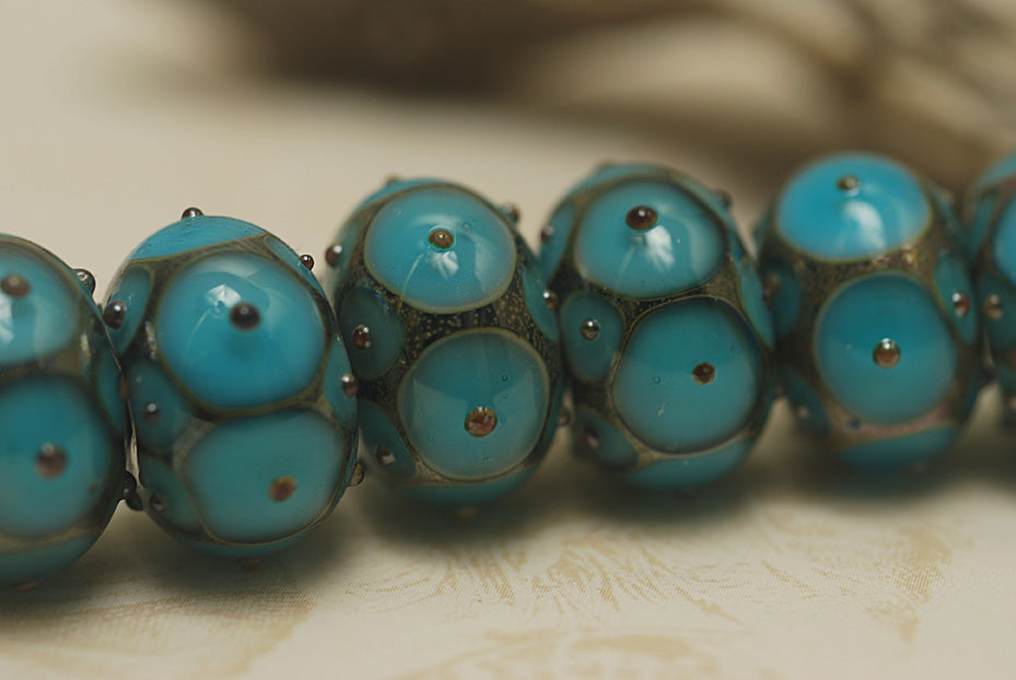 grace lampwork beads artisan handmade glass beads SRA