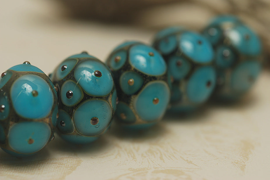 grace lampwork beads artisan handmade glass beads SRA