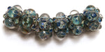 10409621 - Six Blue Free Style Rondelle Beads