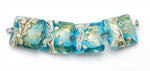10409914 - Four Aqua Treasure Pillow Beads
