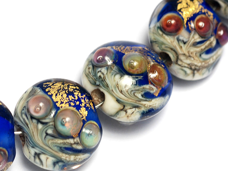 grace lampwork beads artisan handmade glass beads SRA
